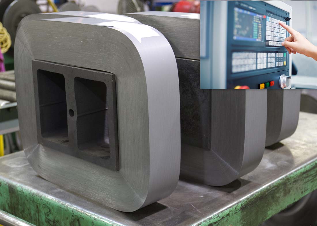 Tape wound cut cores for industrial controls applications